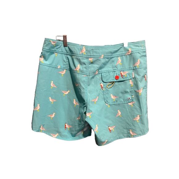 Chubbies Light Blue Pelican Print Men's Activewear Shorts Size 36 - Picture 2 of 5